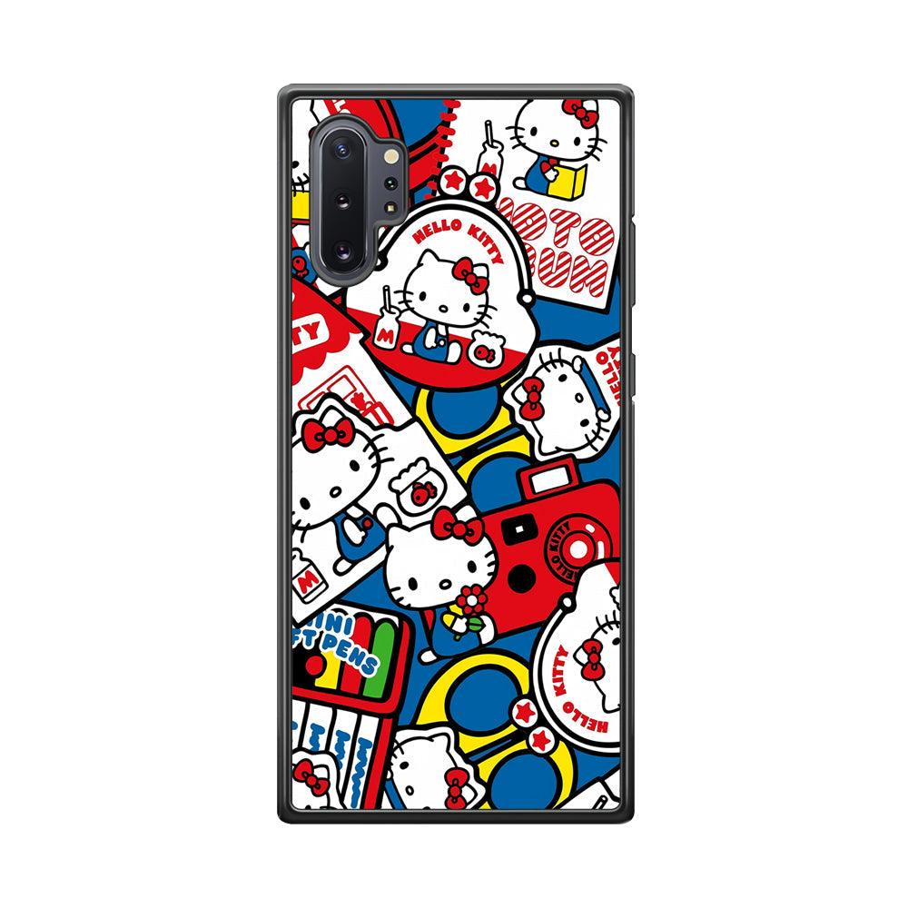 Hello Kitty All of My Hobby Samsung Galaxy Note 10 Plus Case-Rubber Black (2D Case)-Oxvistore