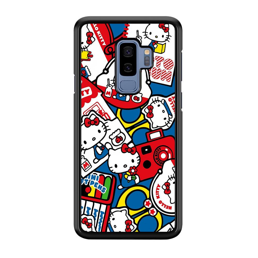 Hello Kitty All of My Hobby Samsung Galaxy S9 Plus Case-Rubber Black (2D Case)-Oxvistore