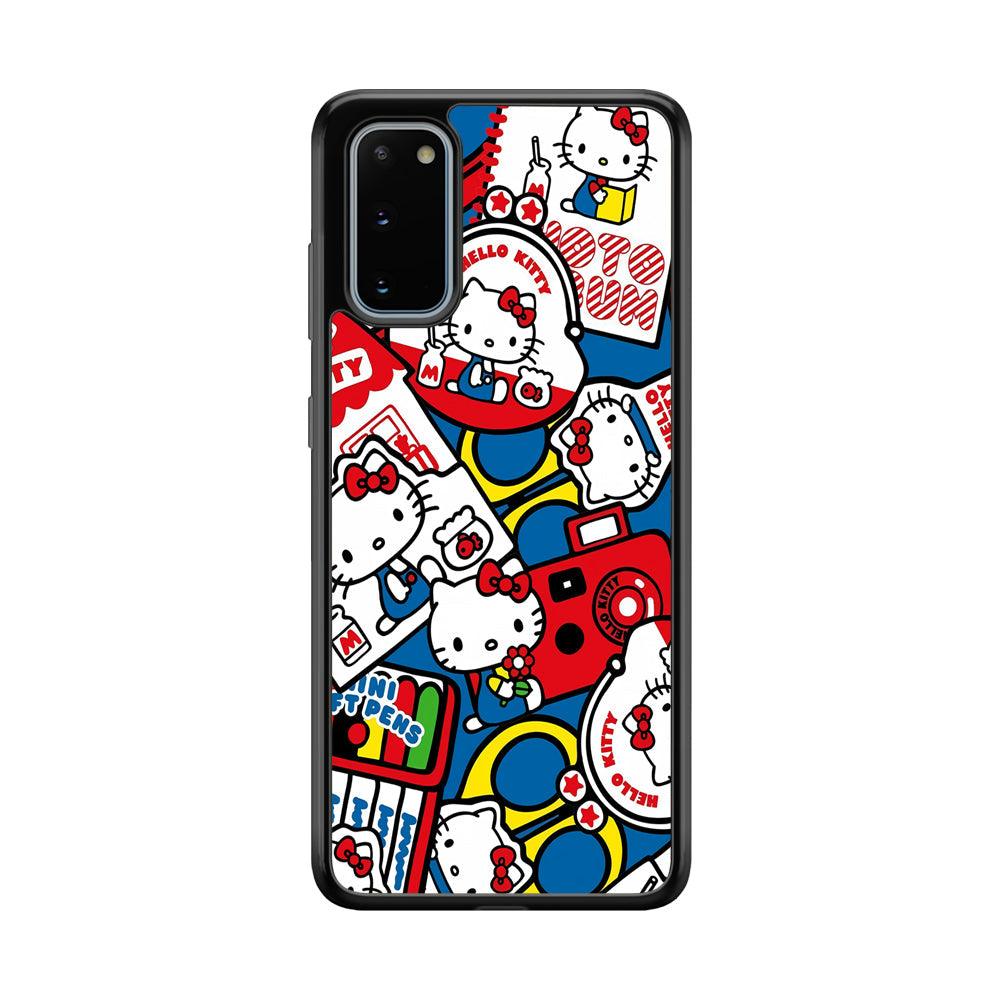 Hello Kitty All of My Hobby Samsung Galaxy S20 Case-Rubber Black (2D Case)-Oxvistore