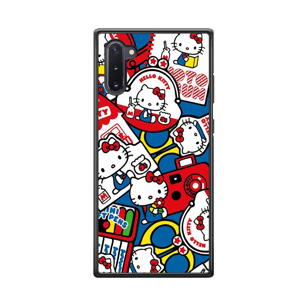 Hello Kitty All of My Hobby Samsung Galaxy Note 10 Case-Rubber Black (2D Case)-Oxvistore