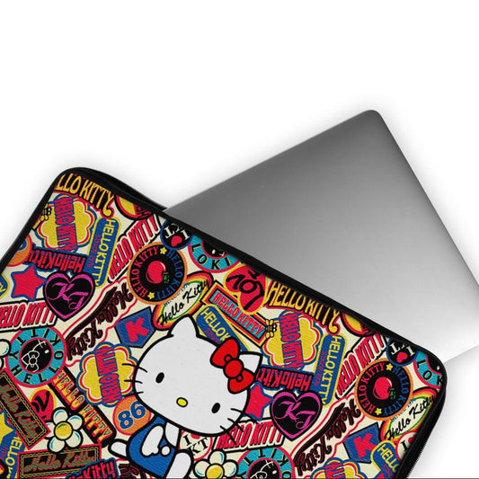 Hello Kitty Sticker Collection Laptop Sleeve Protective Cover-Oxvistore