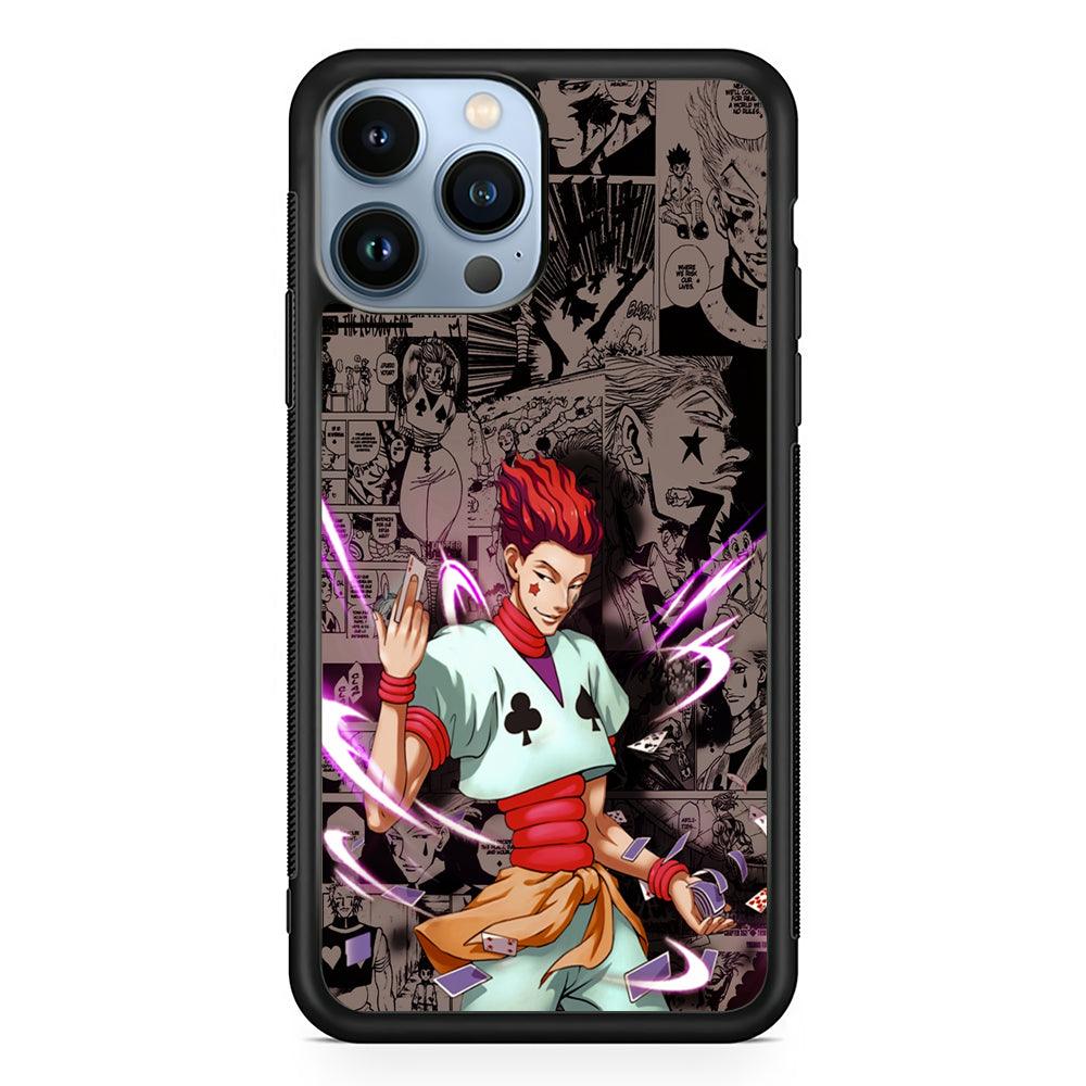 Hisoka Hunter x Hunter Comic 2D Rubber Phone Case-Black-Oxvistore