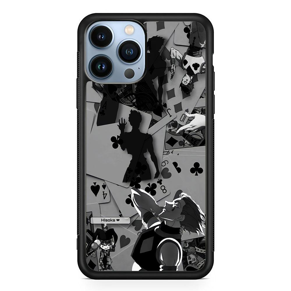 Hisoka Hunter x Hunter Playing Card 2D Rubber Phone Case-Black-Oxvistore