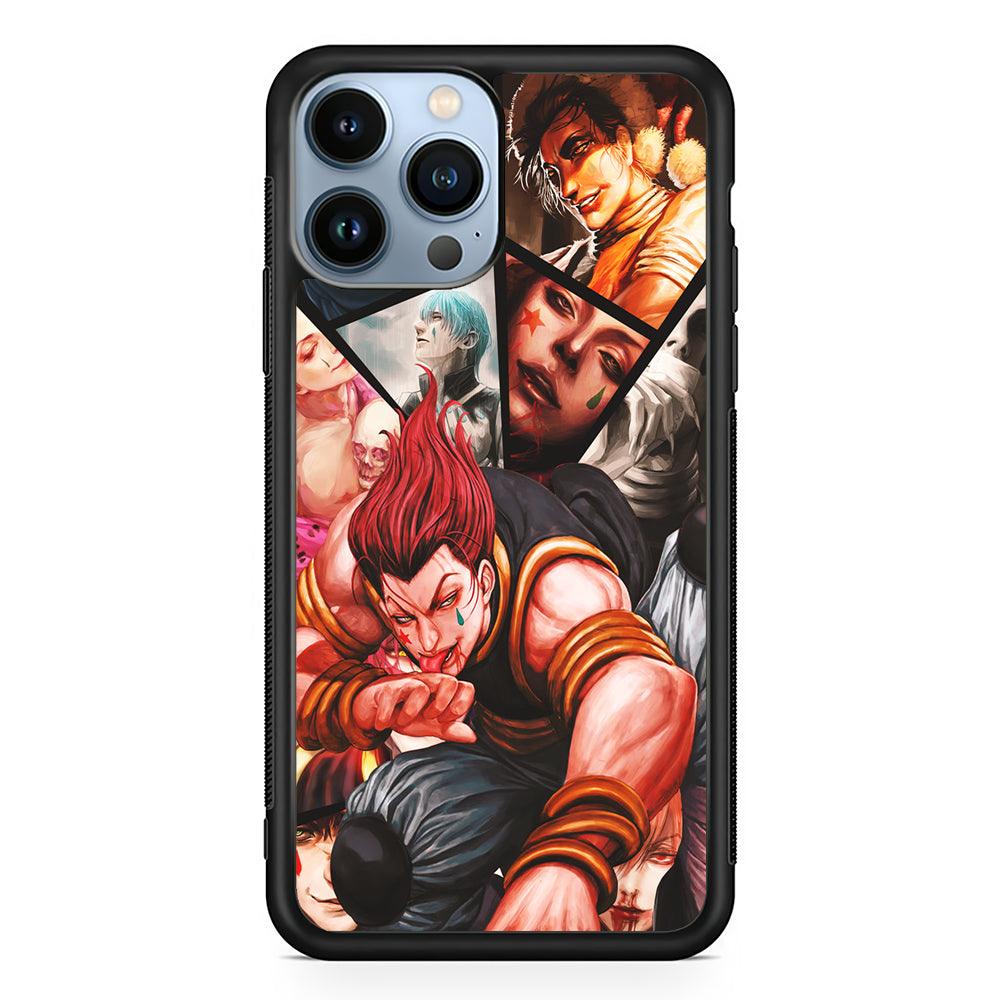 Hisoka Hunter x Hunter Psychopath Clown 2D Rubber Phone Case-Black-Oxvistore