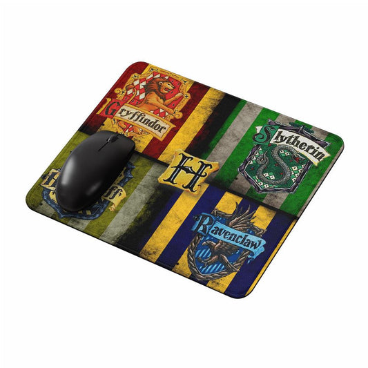 Hogwarts Logo Flag Mouse Pads-Oxvistore