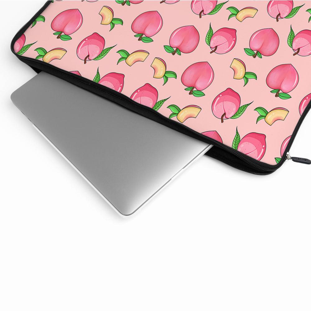 Honey Peach Fruit Pink Laptop Sleeve Protective Cover-Oxvistore