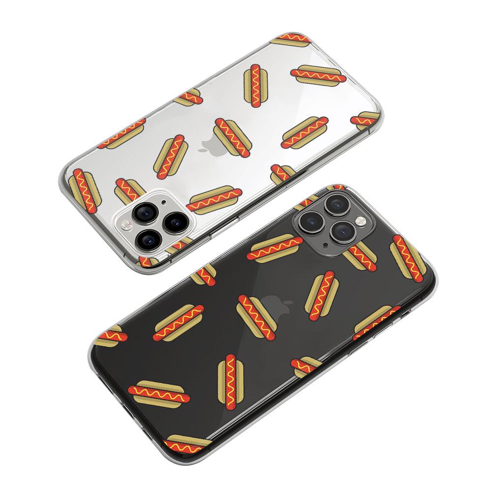 Hotdog with Yellow Sauce Clear Soft Case-Oxvistore
