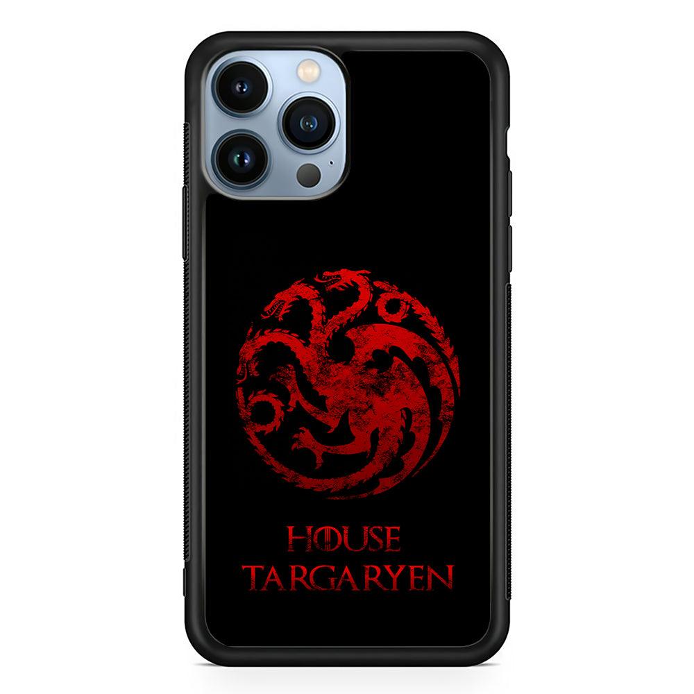 House Targaryen Symbol 2D Rubber Phone Case-Black-Oxvistore