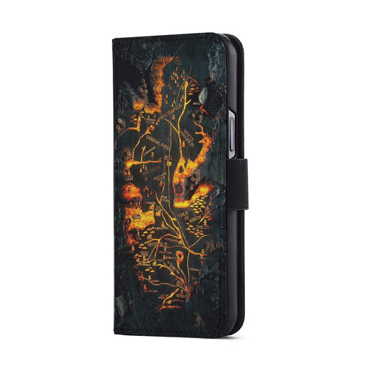 House of Dragon Fire Table Map Flip Wallet Phone Case-Oxvistore