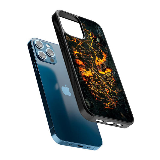 House of Dragon Fire Table Map 2D Rubber Phone Case-Oxvistore