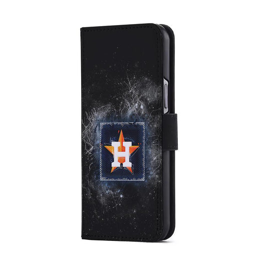 Houston Astros Abstract Flip Wallet Phone Case-Oxvistore