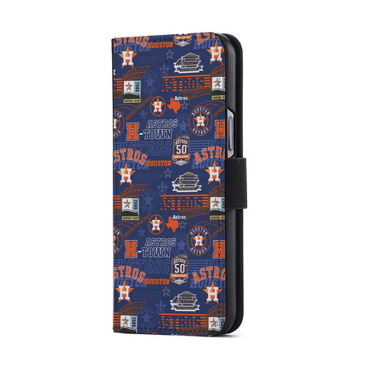 Houston Astros Retro Flip Wallet Phone Case-Oxvistore