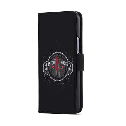 Houston Rockets Abstract Flip Wallet Phone Case-Oxvistore