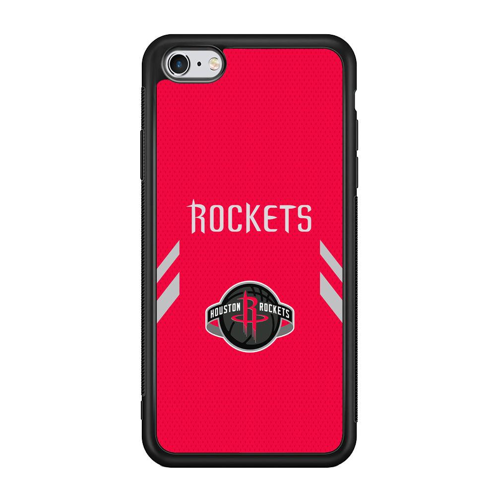 Houston Rockets Sense of Suit iPhone 6 Plus | 6s Plus Case-Rubber Black (2D Case)-Oxvistore