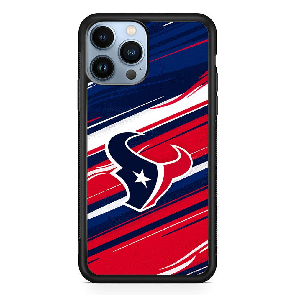 Houston Texans Abstract Color 2D Rubber Phone Case-Black-Oxvistore