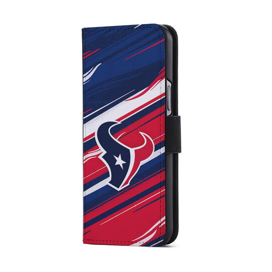 Houston Texans Abstract Color Flip Wallet Phone Case-Oxvistore