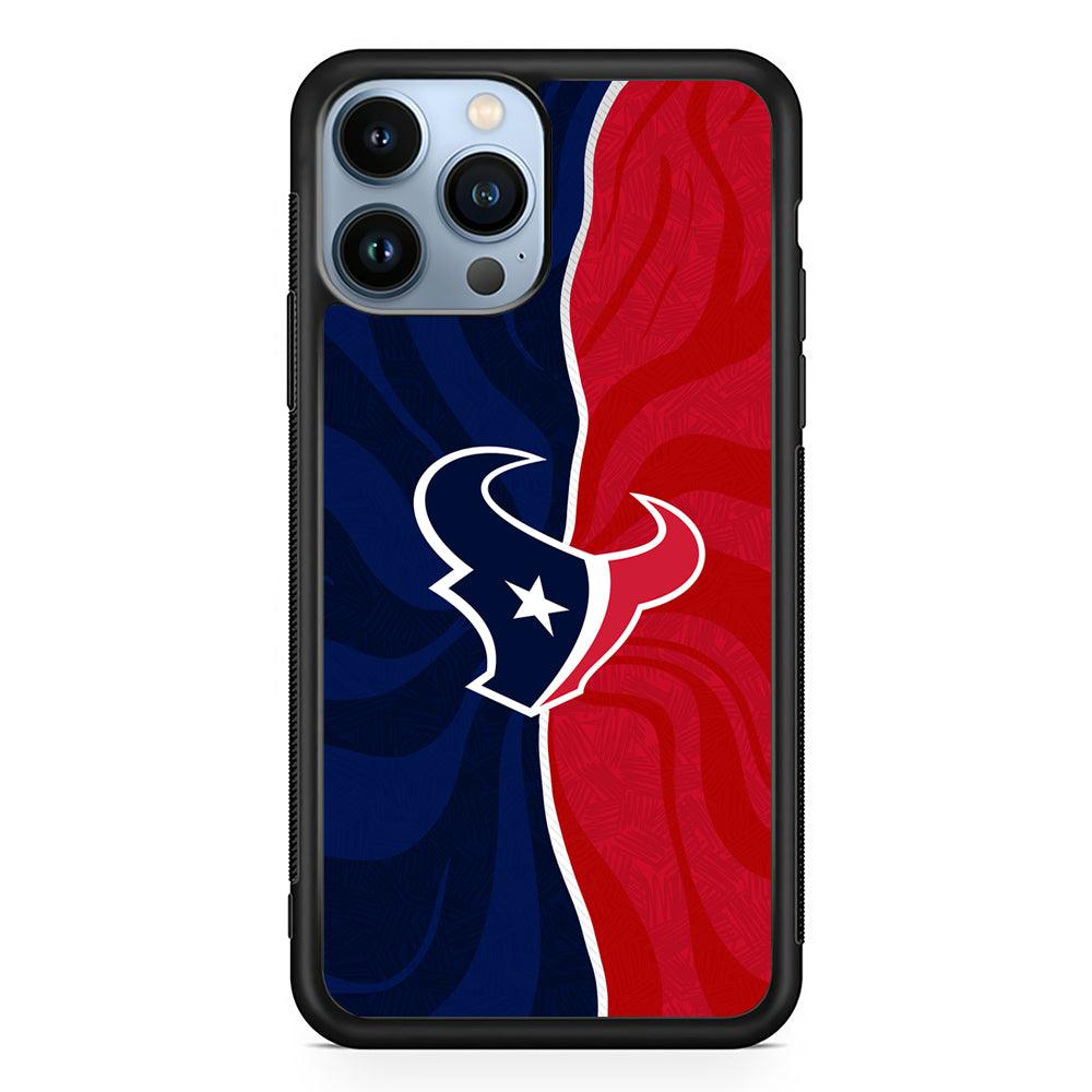 Houston Texans Logo 2D Rubber Phone Case-Black-Oxvistore