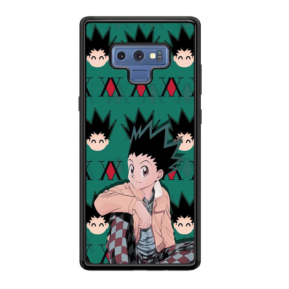 Hunter X Hunter Gon Relax Mode Samsung Galaxy Note 9 Case-Rubber Black (2D Case)-Oxvistore