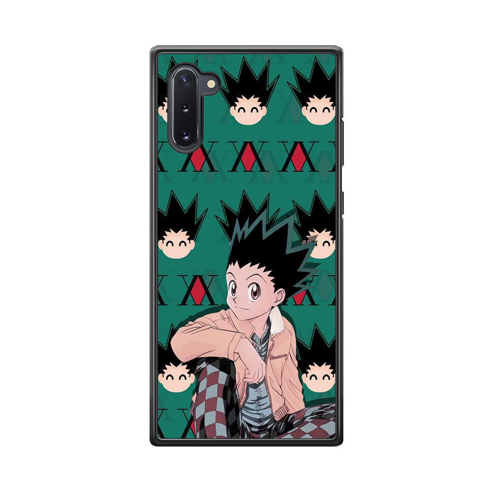 Hunter X Hunter Gon Relax Mode Samsung Galaxy Note 10 Case-Rubber Black (2D Case)-Oxvistore