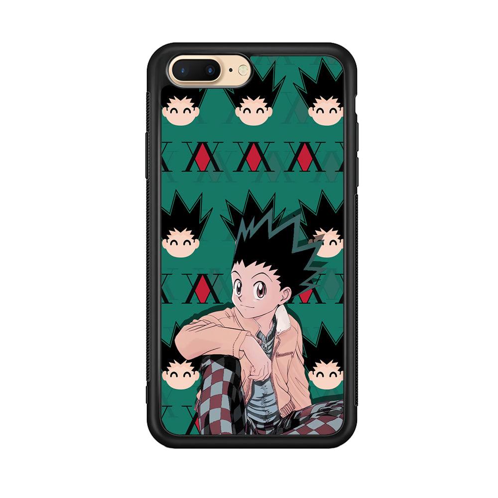 Hunter X Hunter Gon Relax Mode iPhone 7 Plus Case-Rubber Black (2D Case)-Oxvistore