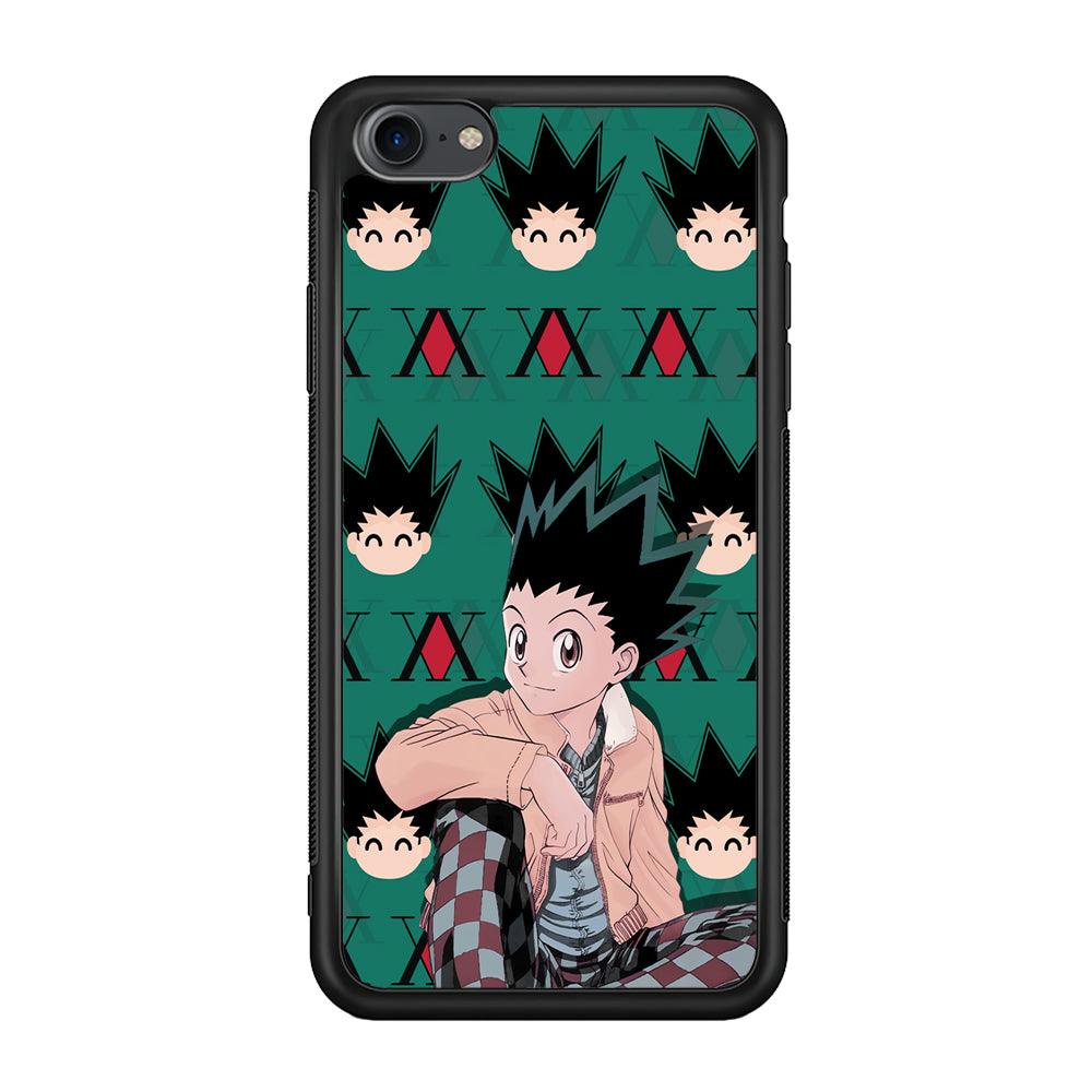 Hunter X Hunter Gon Relax Mode iPhone 8 Case-Rubber Black (2D Case)-Oxvistore