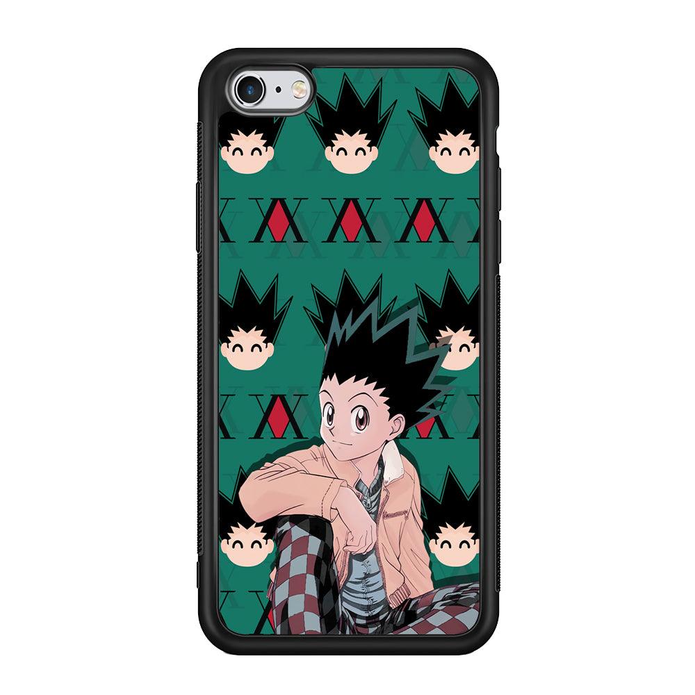 Hunter X Hunter Gon Relax Mode iPhone 6 Plus | 6s Plus Case-Rubber Black (2D Case)-Oxvistore