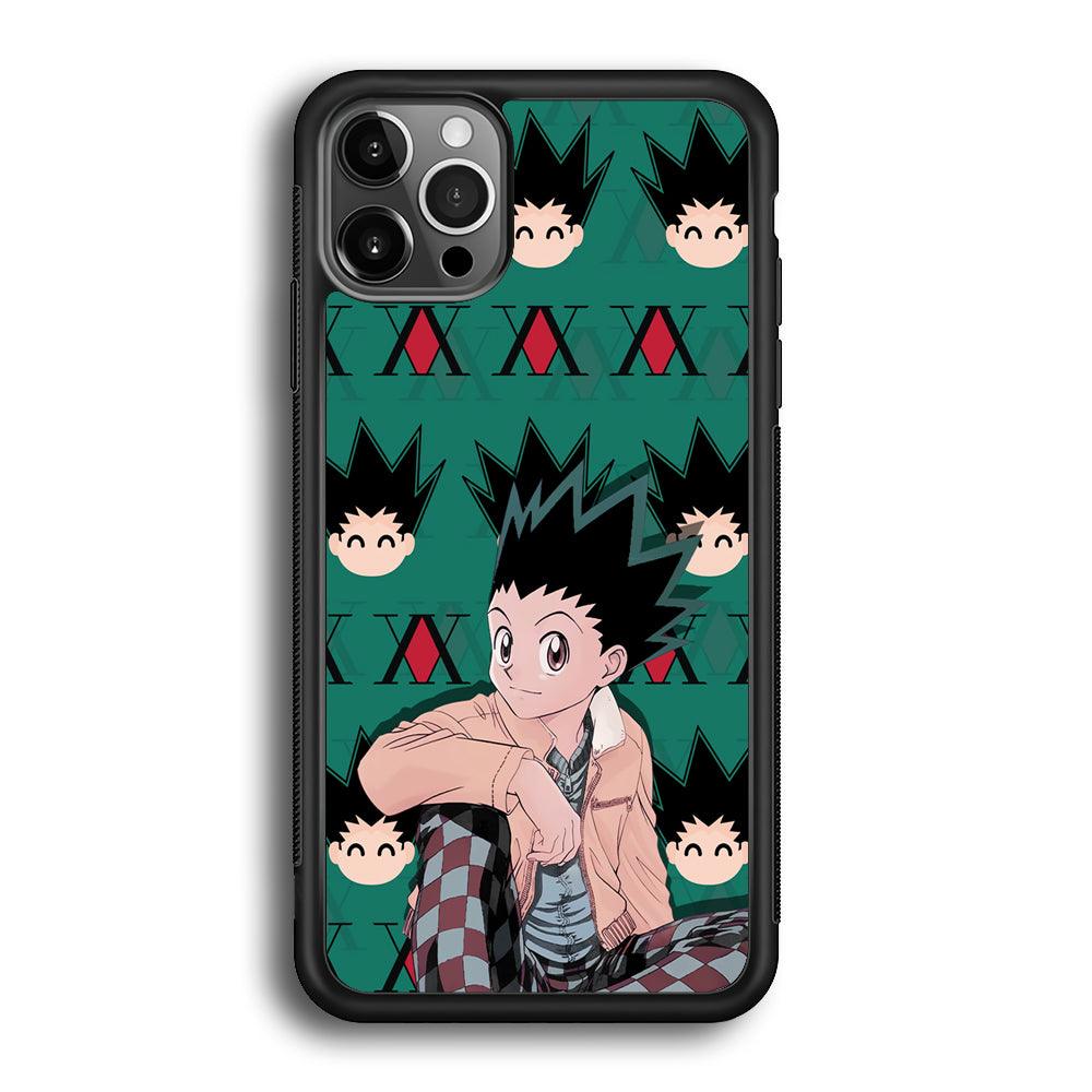 Hunter X Hunter Gon Relax Mode iPhone 12 Pro Case-Rubber Black (2D Case)-Oxvistore