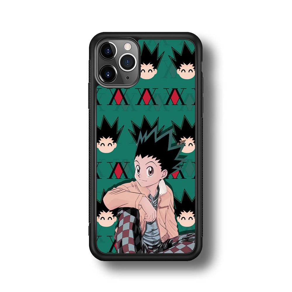 Hunter X Hunter Gon Relax Mode iPhone 11 Pro Max Case-Rubber Black (2D Case)-Oxvistore