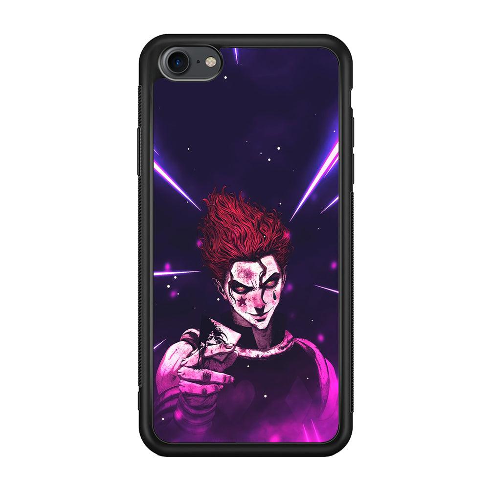 Hunter X Hunter Hisoka Gift Card iPhone 8 Case-Rubber Black (2D Case)-Oxvistore