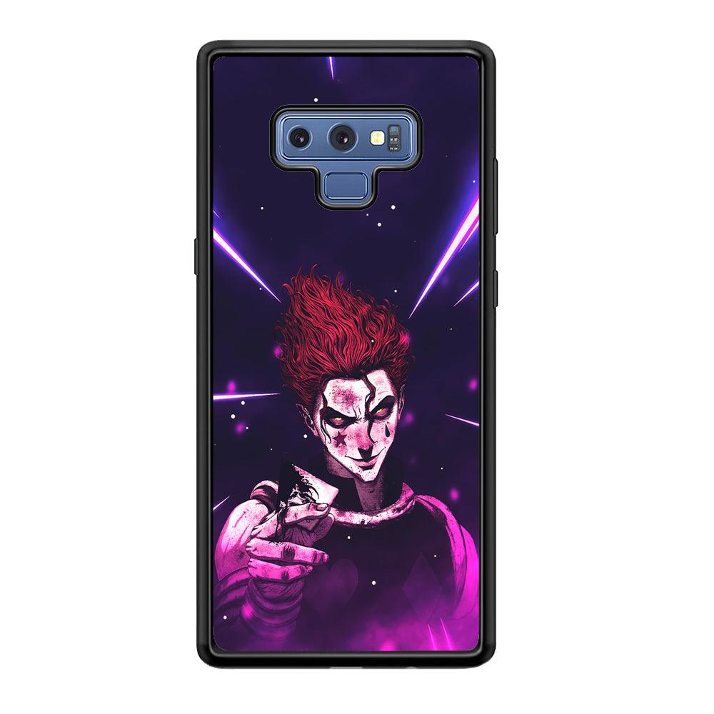 Hunter X Hunter Hisoka Gift Card Samsung Galaxy Note 9 Case-Rubber Black (2D Case)-Oxvistore