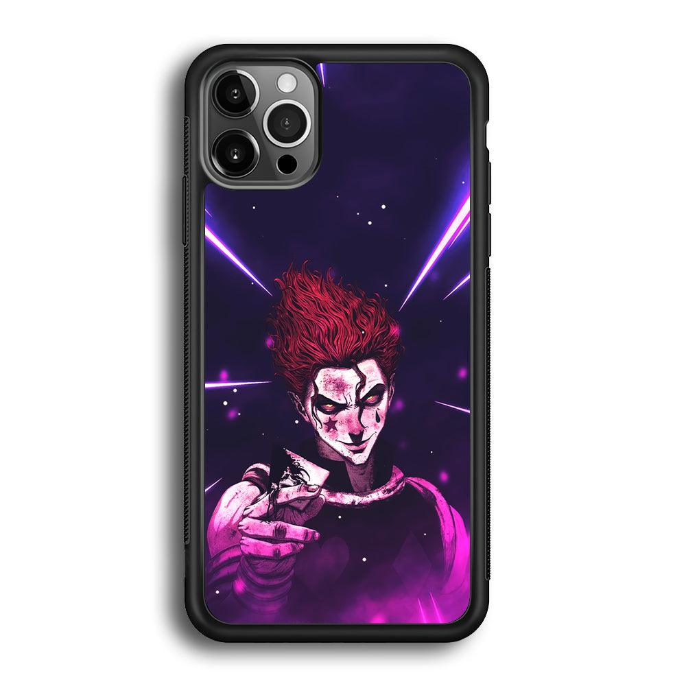 Hunter X Hunter Hisoka Gift Card iPhone 12 Pro Max Case-Rubber Black (2D Case)-Oxvistore