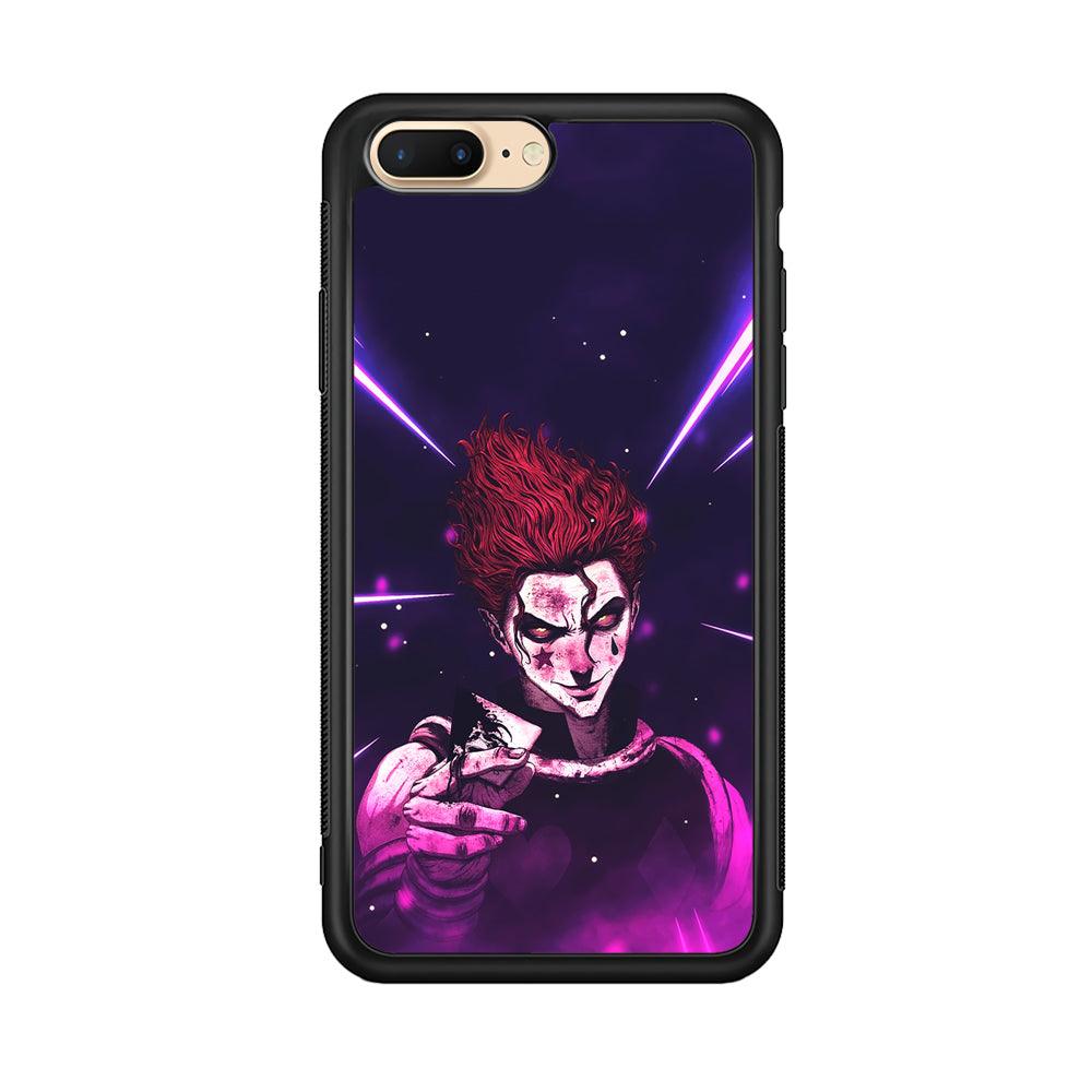 Hunter X Hunter Hisoka Gift Card iPhone 7 Plus Case-Rubber Black (2D Case)-Oxvistore