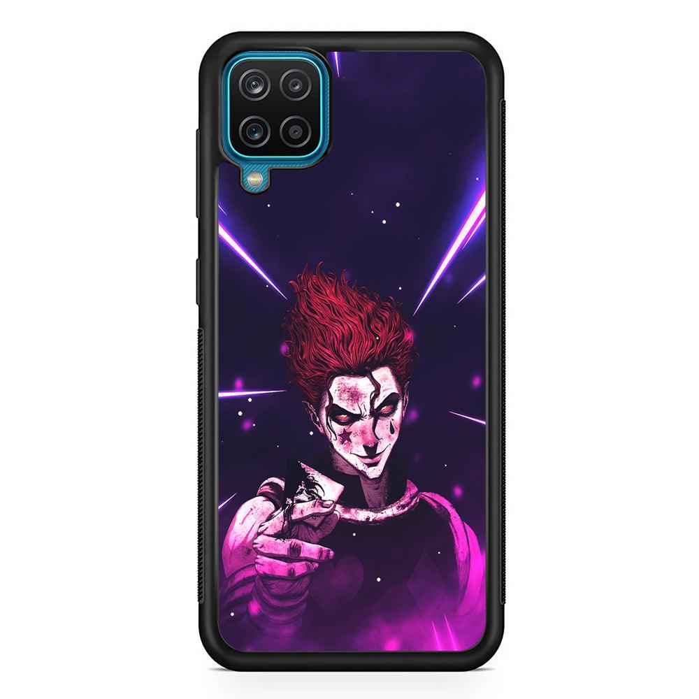 Hunter X Hunter Hisoka Gift Card Samsung Galaxy A12 Case-Rubber Black (2D Case)-Oxvistore