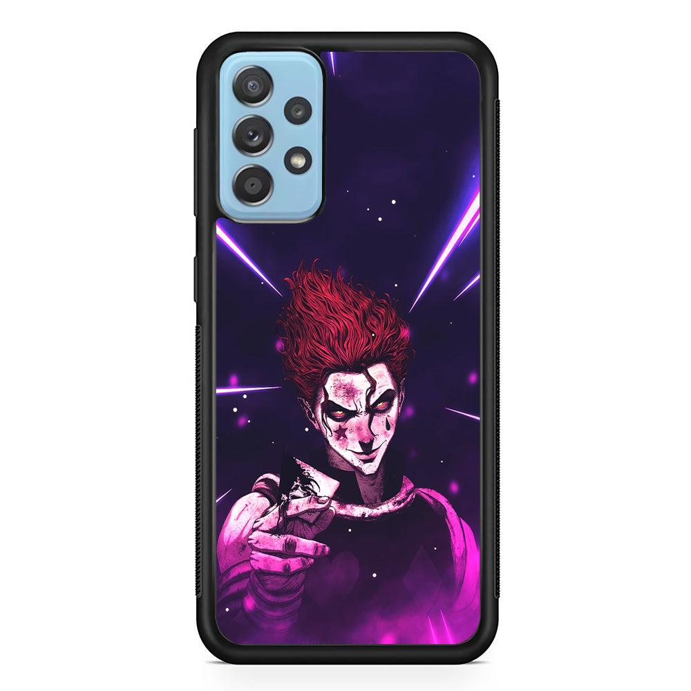 Hunter X Hunter Hisoka Gift Card Samsung Galaxy A72 Case-Rubber Black (2D Case)-Oxvistore