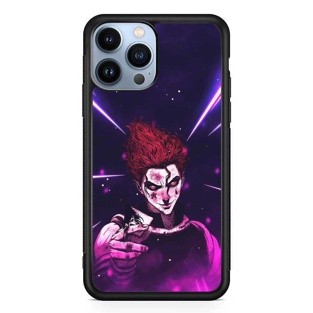 Hunter X Hunter Hisoka Gift Card iPhone 14 Pro Max Case-Rubber Black (2D Case)-Oxvistore