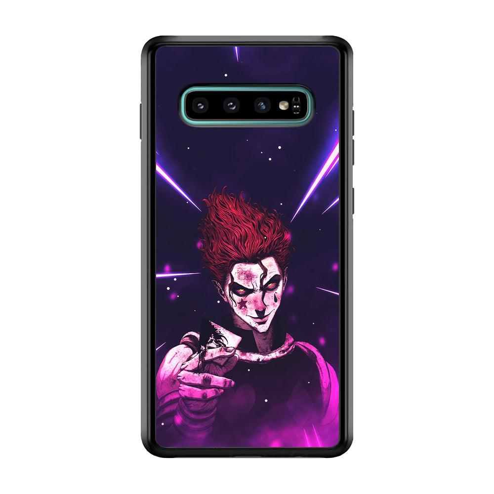 Hunter X Hunter Hisoka Gift Card Samsung Galaxy S10 Plus Case-Rubber Black (2D Case)-Oxvistore