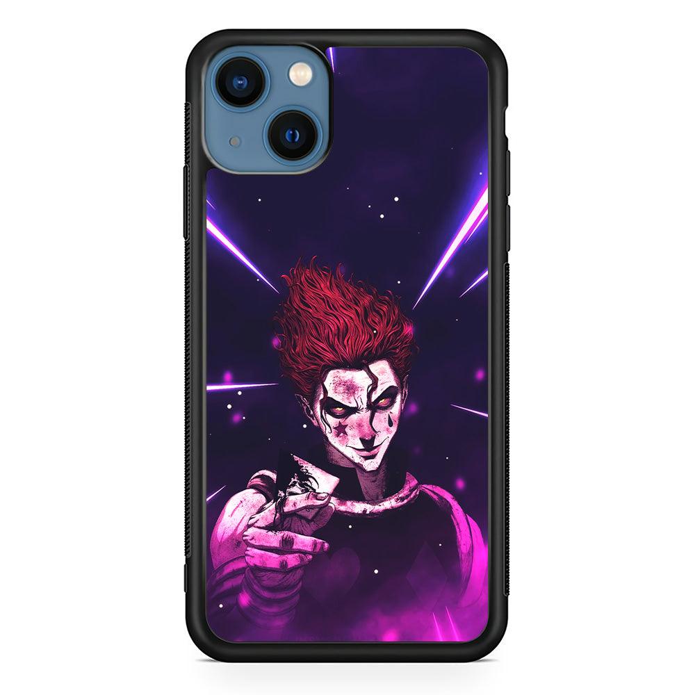 Hunter X Hunter Hisoka Gift Card iPhone 14 Plus Case-Rubber Black (2D Case)-Oxvistore