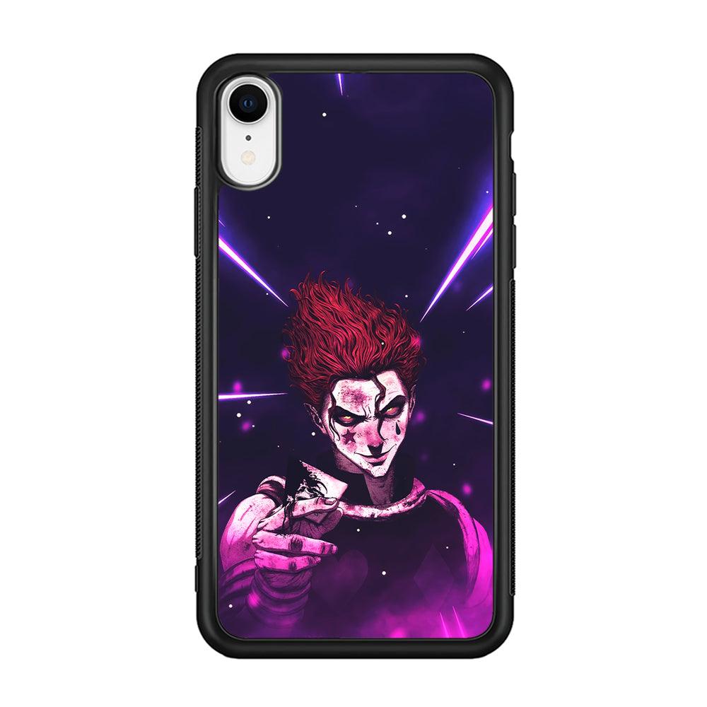 Hunter X Hunter Hisoka Gift Card iPhone XR Case-Rubber Black (2D Case)-Oxvistore