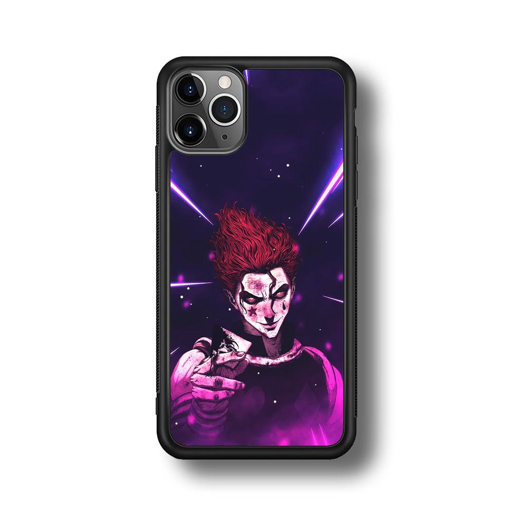 Hunter X Hunter Hisoka Gift Card iPhone 11 Pro Case-Rubber Black (2D Case)-Oxvistore