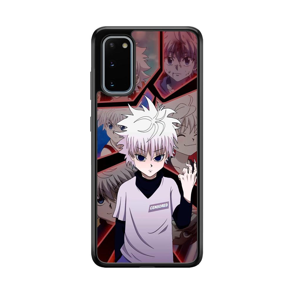 Hunter X Hunter Killua Cold Stare Samsung Galaxy S20 Case-Rubber Black (2D Case)-Oxvistore