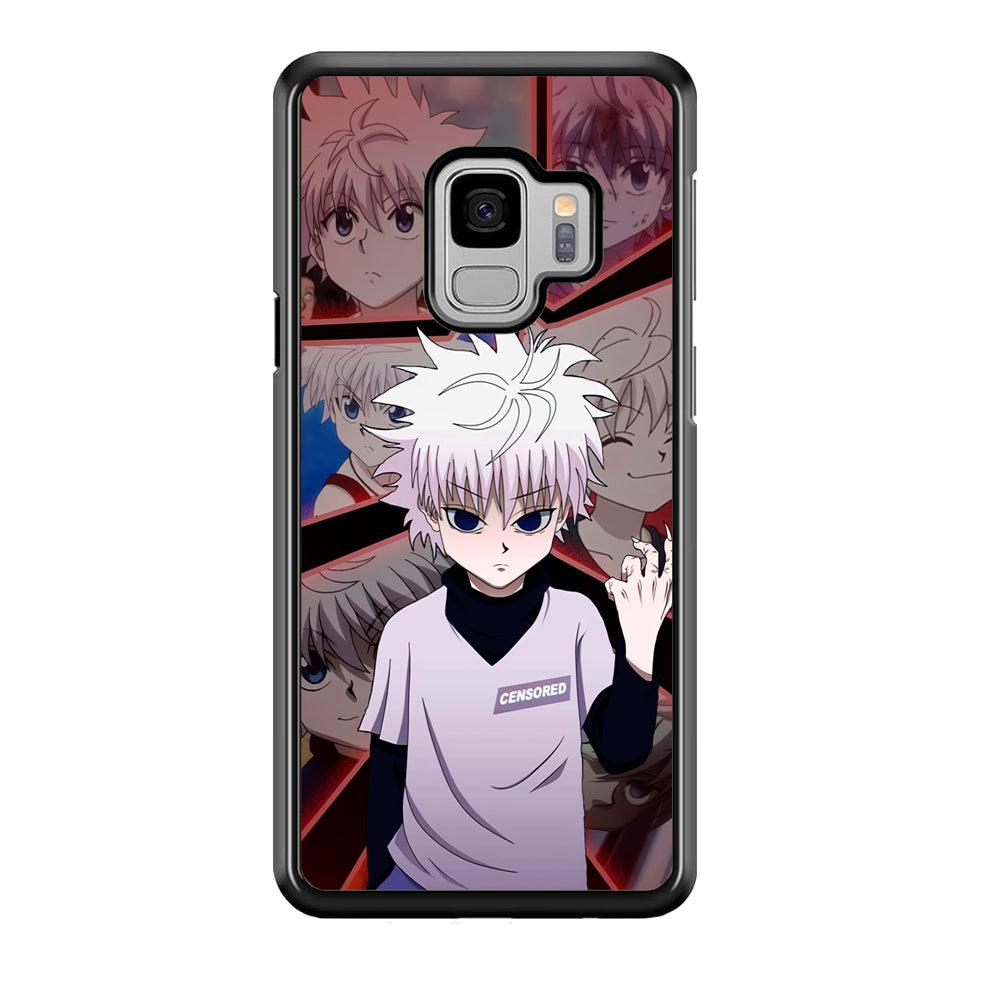 Hunter X Hunter Killua Cold Stare Samsung Galaxy S9 Case-Rubber Black (2D Case)-Oxvistore