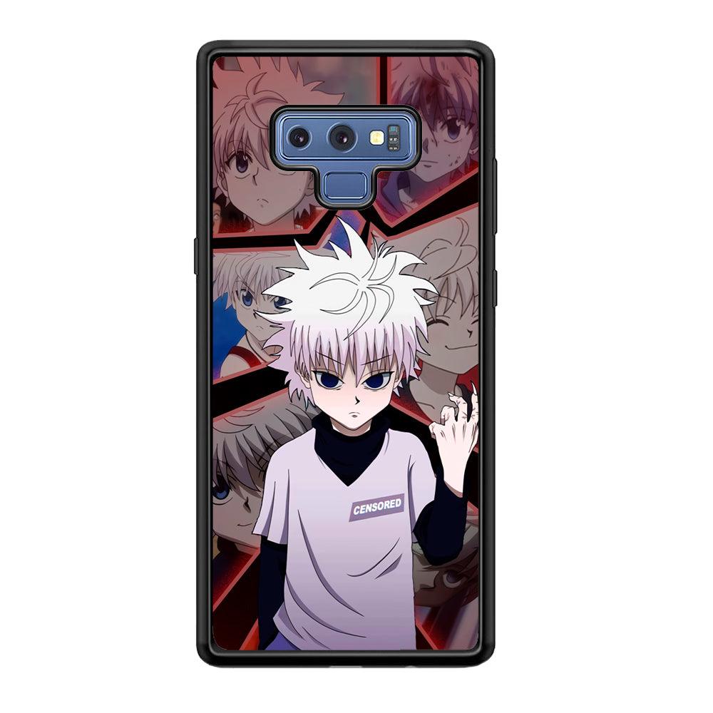 Hunter X Hunter Killua Cold Stare Samsung Galaxy Note 9 Case-Rubber Black (2D Case)-Oxvistore