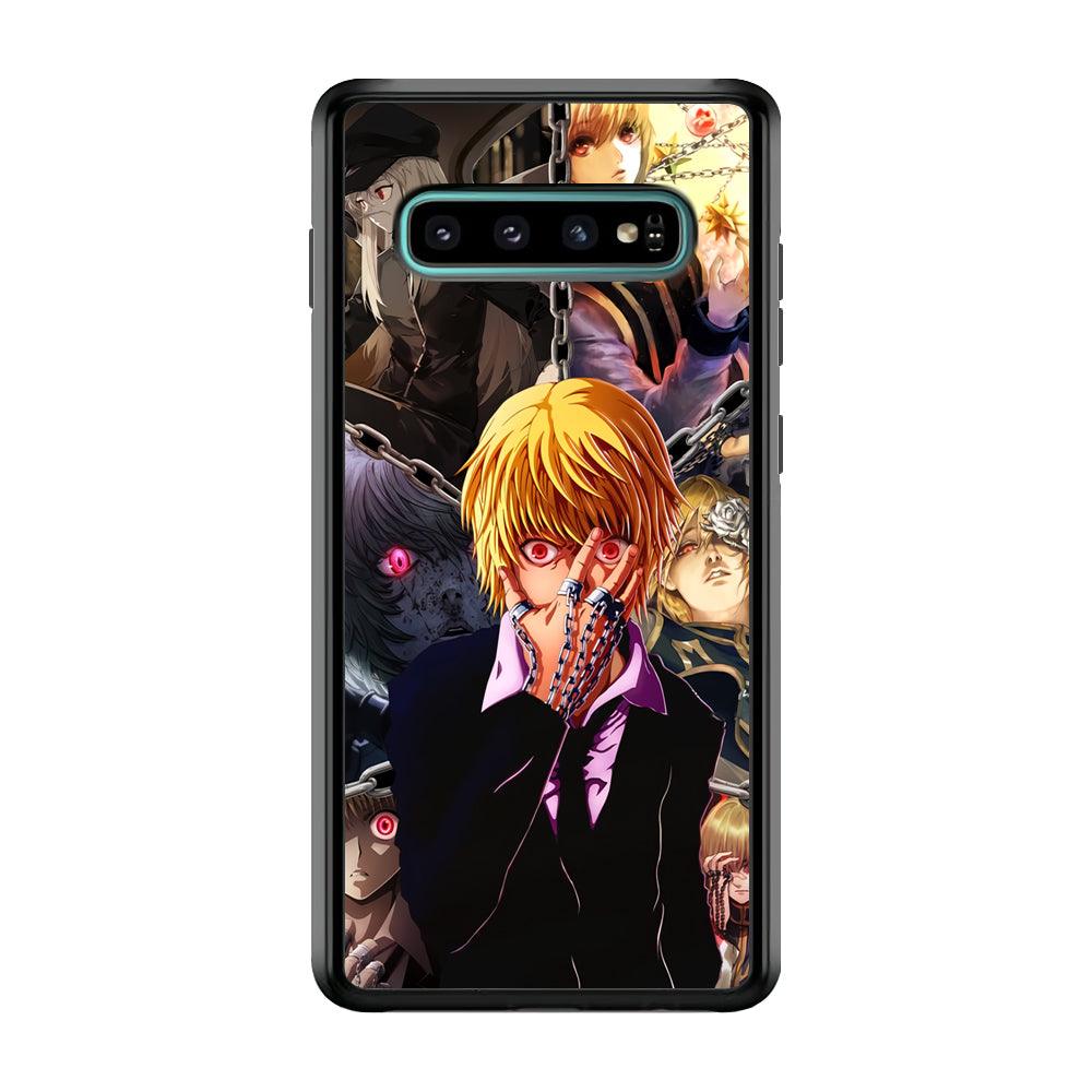 Hunter X Hunter Kurapika Collage Mode Samsung Galaxy S10 Plus Case-Rubber Black (2D Case)-Oxvistore