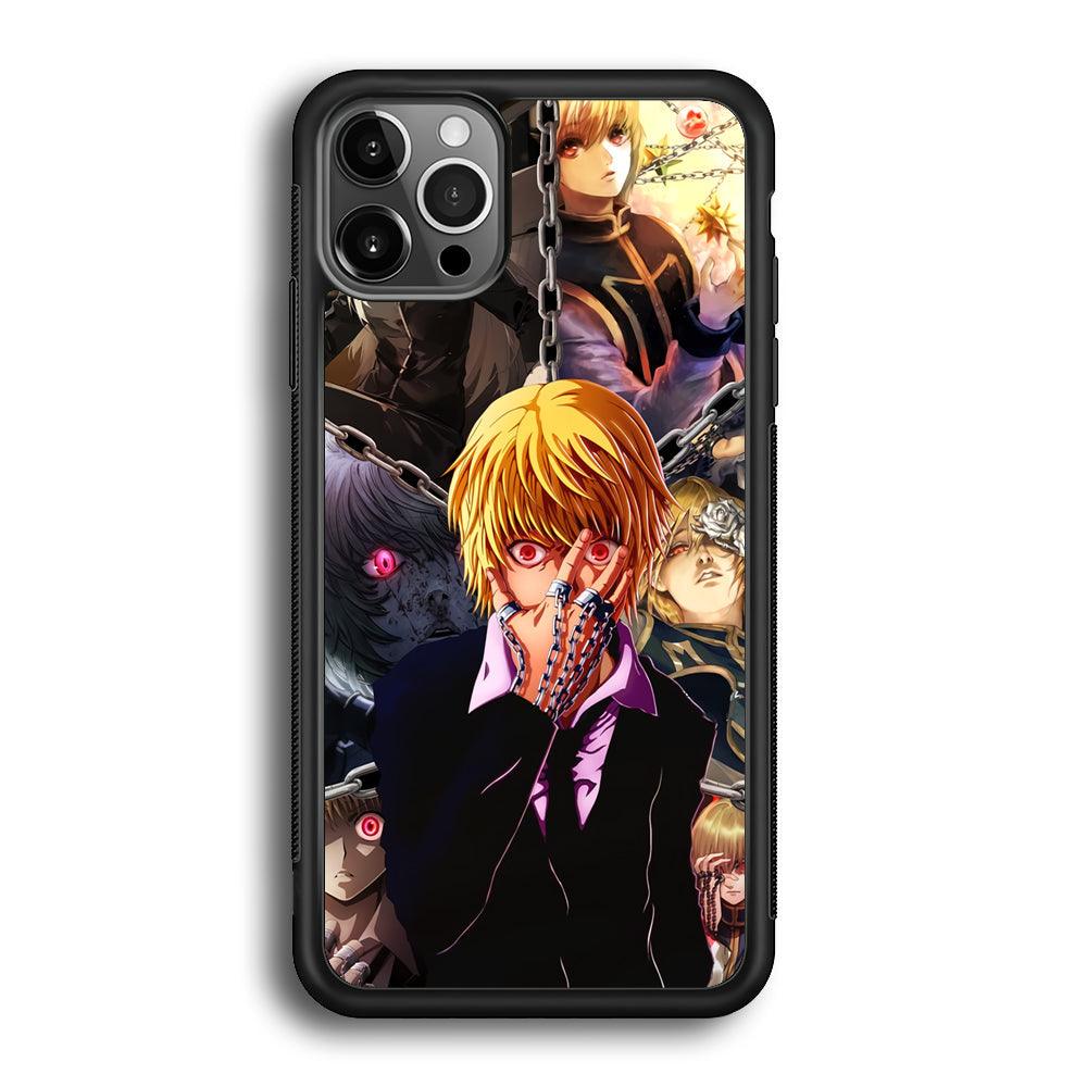 Hunter X Hunter Kurapika Collage Mode iPhone 12 Pro Max Case-Rubber Black (2D Case)-Oxvistore