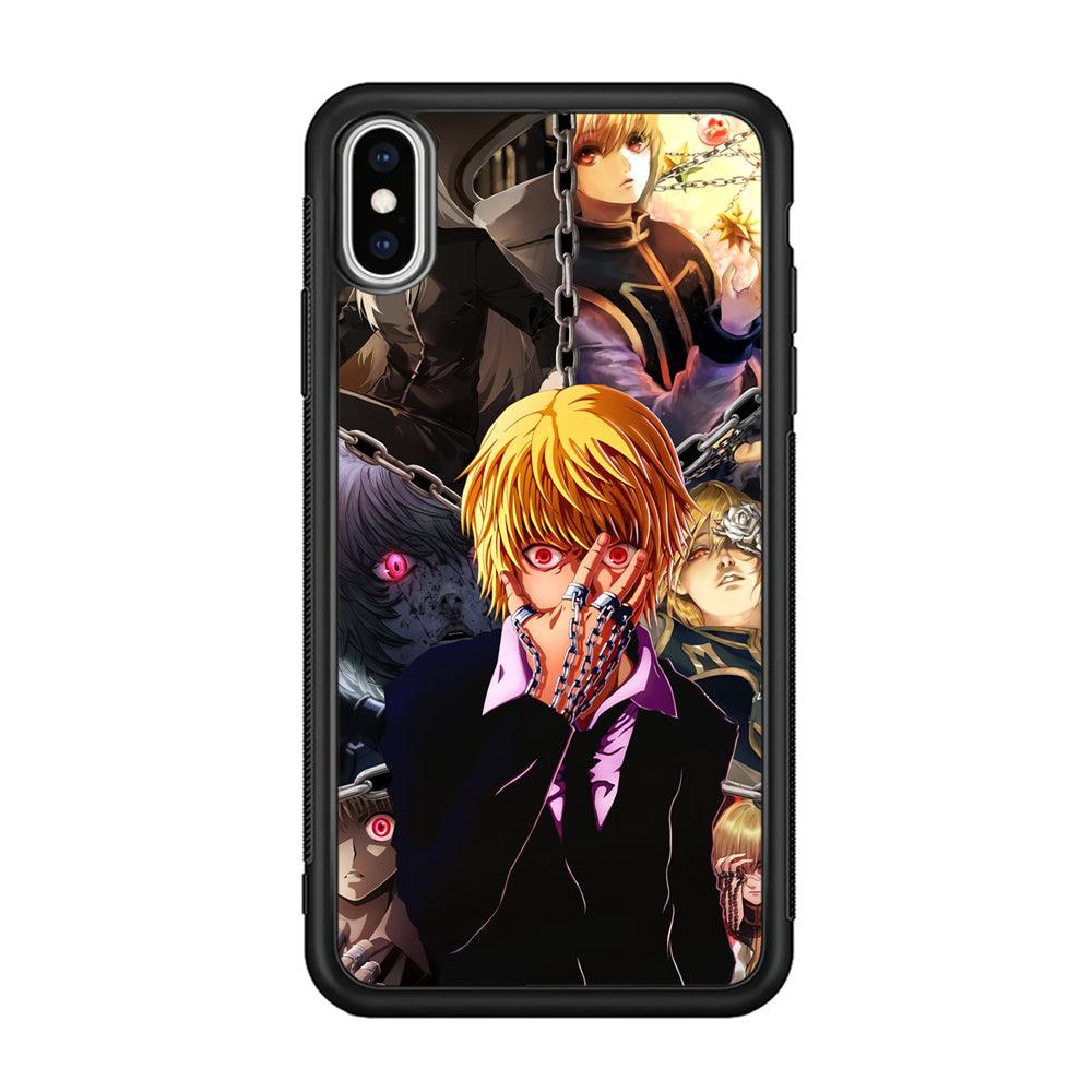 Hunter X Hunter Kurapika Collage Mode iPhone Xs Max Case-Rubber Black (2D Case)-Oxvistore