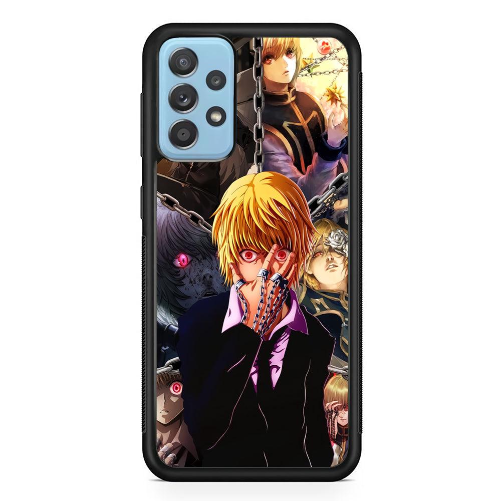 Hunter X Hunter Kurapika Collage Mode Samsung Galaxy A72 Case-Rubber Black (2D Case)-Oxvistore