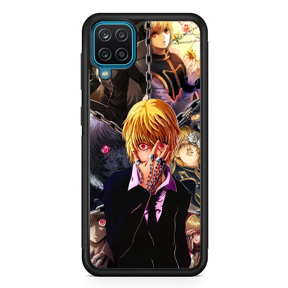Hunter X Hunter Kurapika Collage Mode Samsung Galaxy A12 Case-Rubber Black (2D Case)-Oxvistore