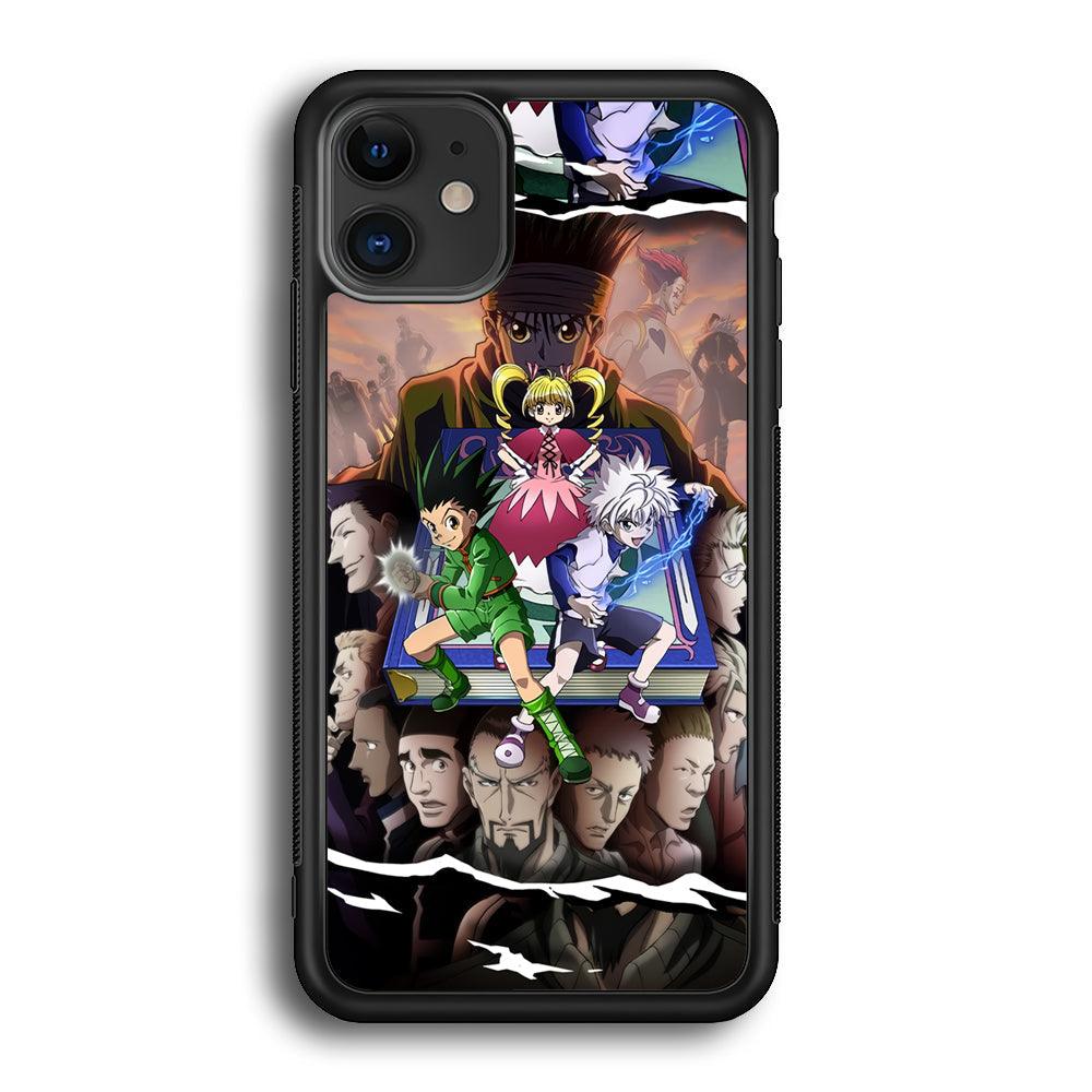 Hunter x Hunter Book of Secret iPhone 12 Case-Rubber Black (2D Case)-Oxvistore