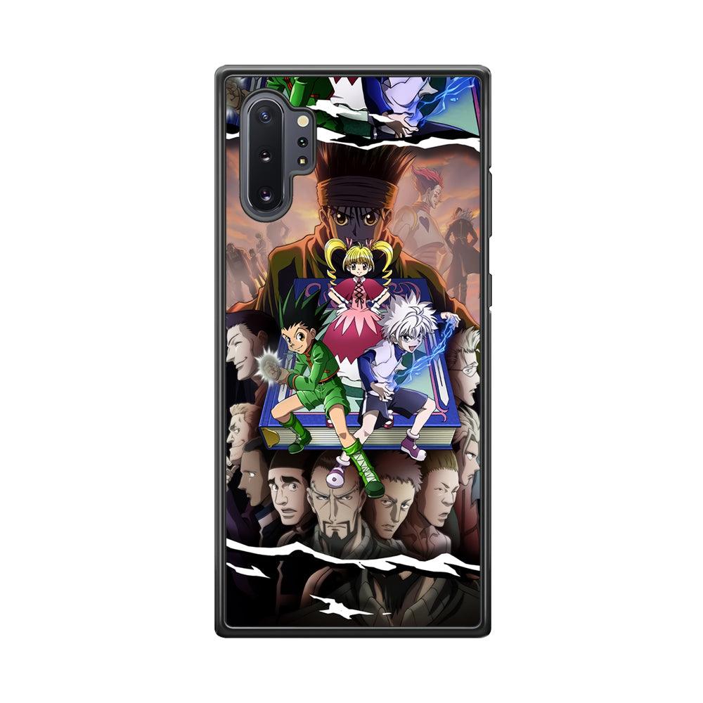 Hunter x Hunter Book of Secret Samsung Galaxy Note 10 Plus Case-Rubber Black (2D Case)-Oxvistore