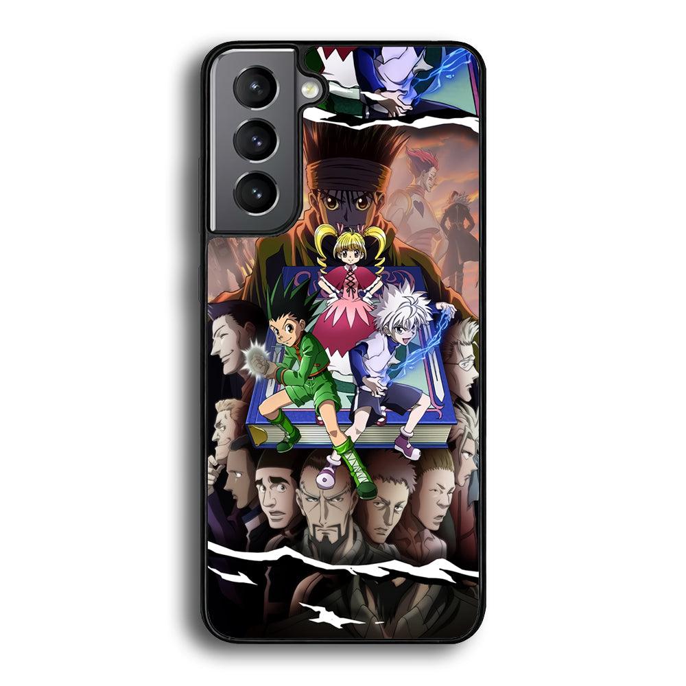 Hunter x Hunter Book of Secret Samsung Galaxy S24 Case-Rubber Black (2D Case)-Oxvistore